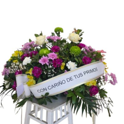 Centro funerario tonos cálidos